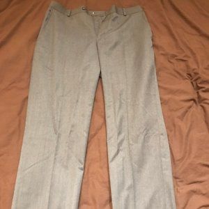Stafford Travel Slim-Fit Suit Pants Medium Gray